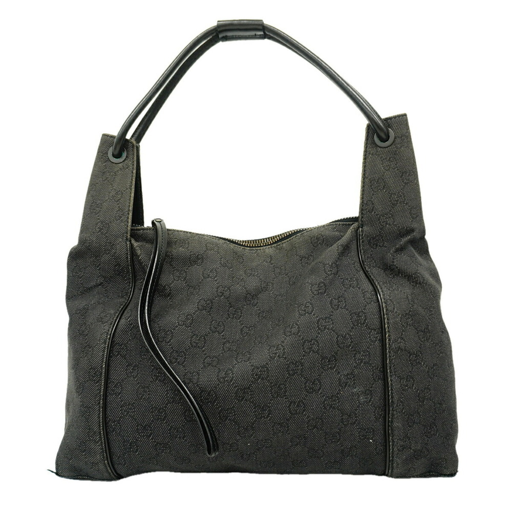 Gucci Shoulder Bag 101292 Denim Black Women's
